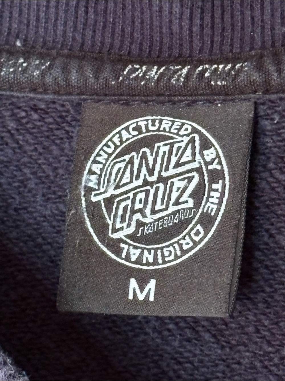Santa Cruz Skateboards Navy Blue Crewneck Sweatshirt Men’s Medium - Picture 4 of 7
